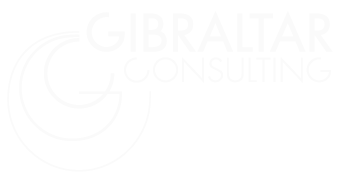Gibraltar Consulting logo cor branca